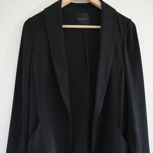 Dynamite relaxed-fit open blazer, black, XS - business casual office siren